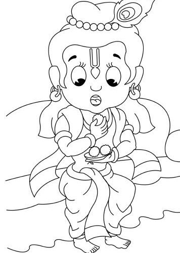 Krishna Janmashtami Worksheet for Kids