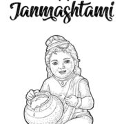 Krishna Janmashtami Worksheet for Kids