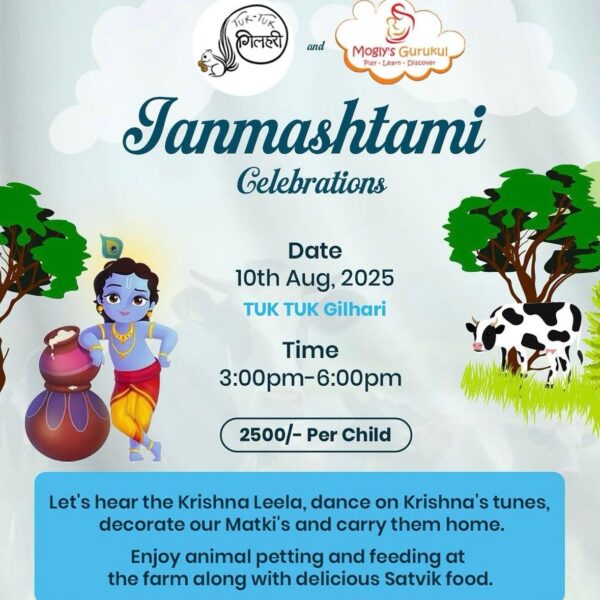 Mogly Gurukul  - Janamasthami Workshop for Kids in farm no 4 Kadarpur Gurugram