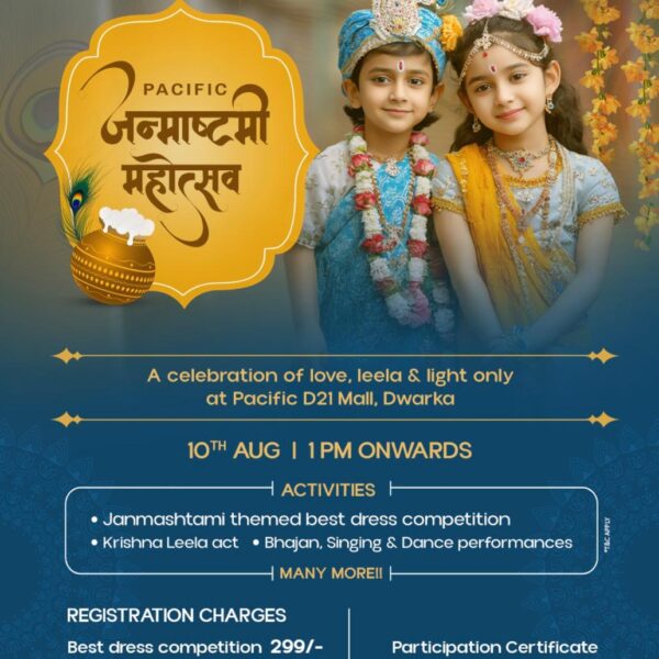 Dwarka Queens - Janamasthami Workshop for Kids in Pacific Mall Dwarka