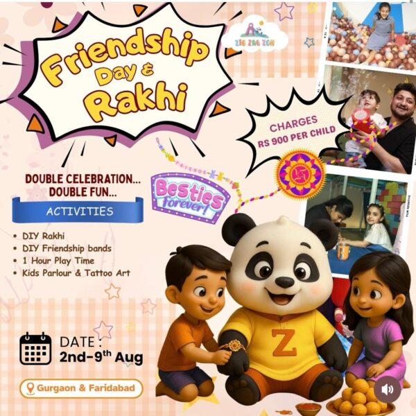 Zig Zag Zoh  - Raksha Bandhan Workshop for Kids in DLF Phase 1 Gurugram