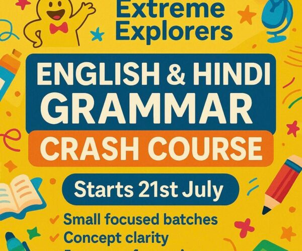Extreme Explorers – English and Hindi Grammar Crash Course for Kids in Civil Lines in North Delhi
