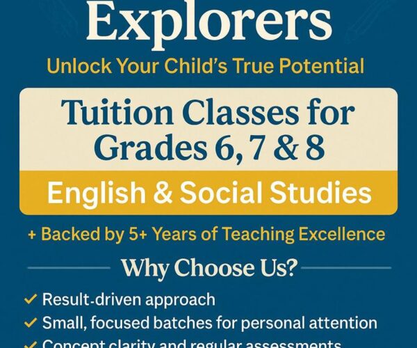Extreme Explorers – English and Social Studies Tution Classes for Kids in Civil Lines in North Delhi