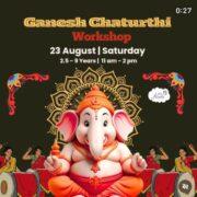 IRIS Florets Ganesh Chaturthi Workshop for Kids in Paschim Vihar West Delhi