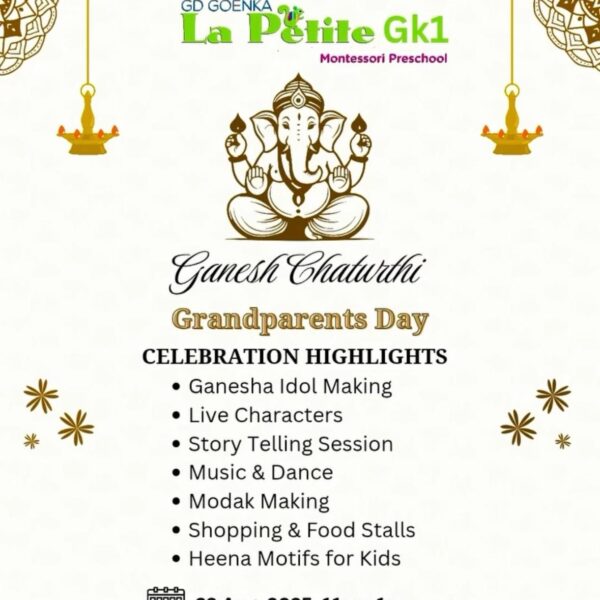 GD Goenka LA petite Ganesh Chaturthi Workshop for Kids in Punjabi Bagh West Delhi