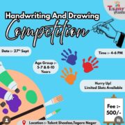 Talent Shaalaa Handwriting and Drawing Competition for Kids in Tagore Garden