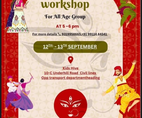 Kids Hive Garba Workshop for kids in Civil Lines South Delhi