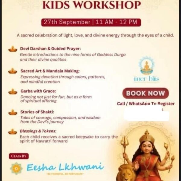 Navratri Special Kids Workshop in DLF Phase 1 Sector 26 A Gurgaon