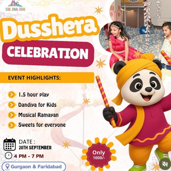 Zig Zag Zoh - Dussehra Celebration for Kids in Huda Staff Colony , Sector 16 , Faridabad