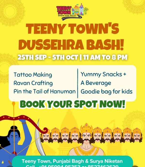 Teeny Town Dussehra Bash Events for Kids in Surya Niketan Anand Vihar