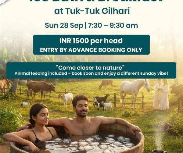 Ice Bath and Breakfast  at Tuk Tuk Gilhari