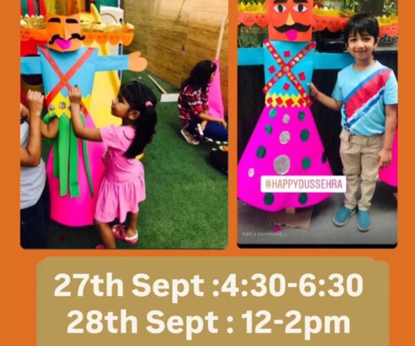 Hangin Dussehra Workshop for Kids in Model Town