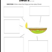 Diwali Worksheet for Kids
