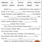 Diwali Worksheet for Kids