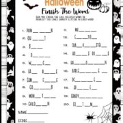 Halloween Worksheet for Kids