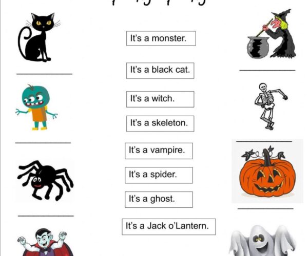 Halloween Worksheet for Kids