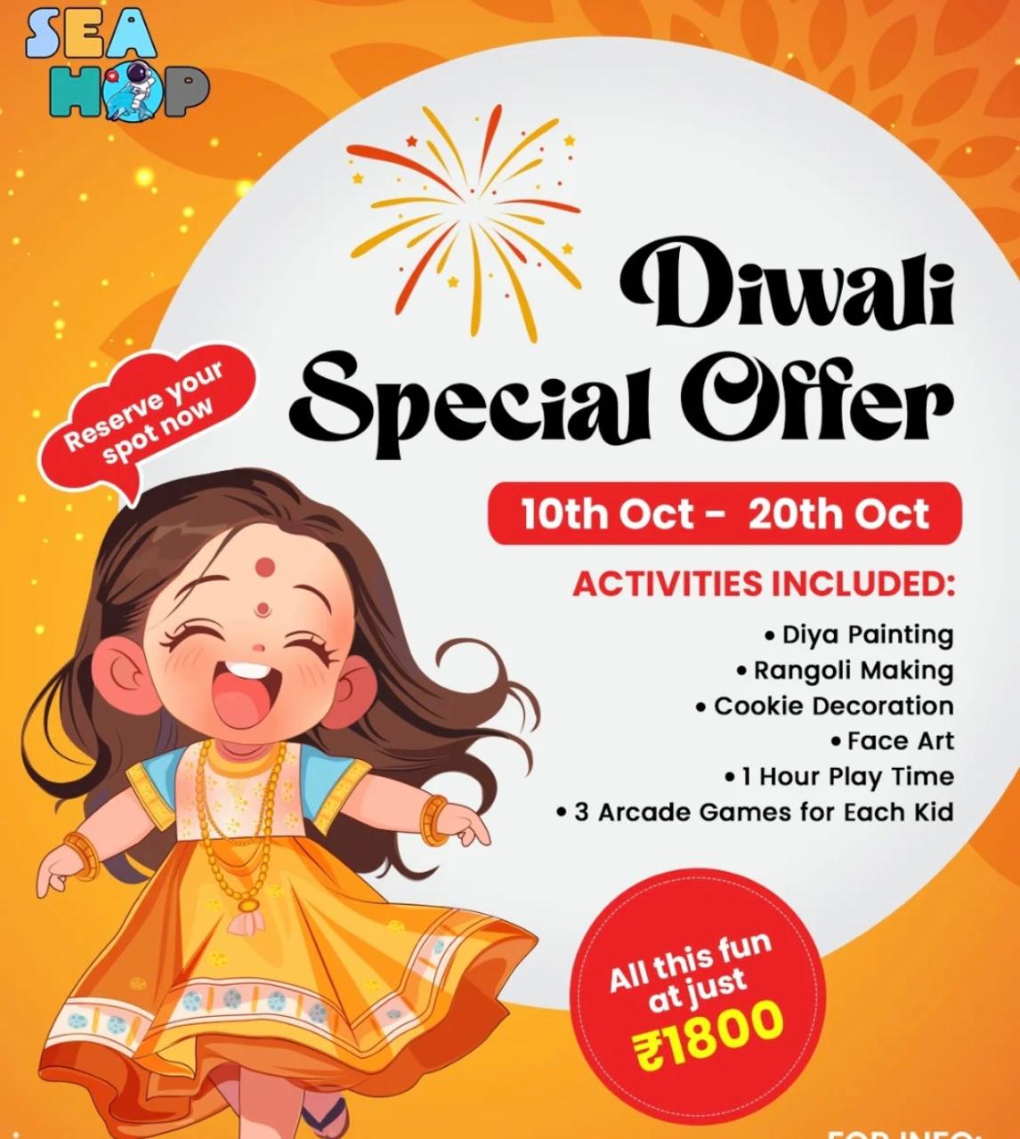 Sea Hop Diwali Events for Kids in Lajpat Nagar South Delhi