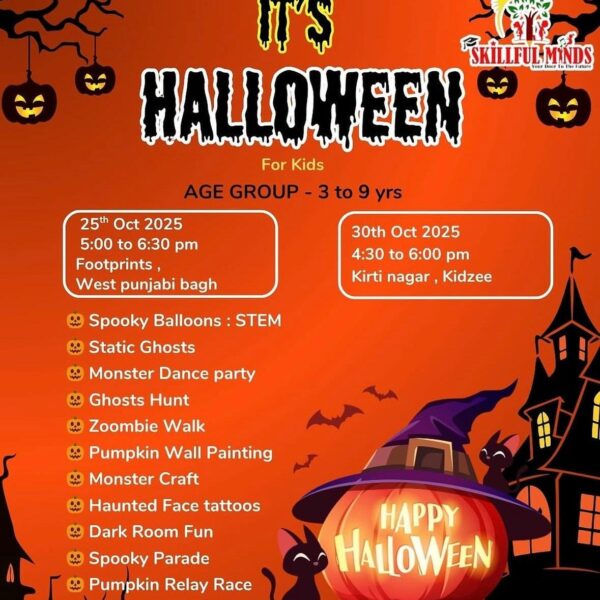 Skillful Minds- Halloween Events for Kids in Kirti Nagar West Delhi