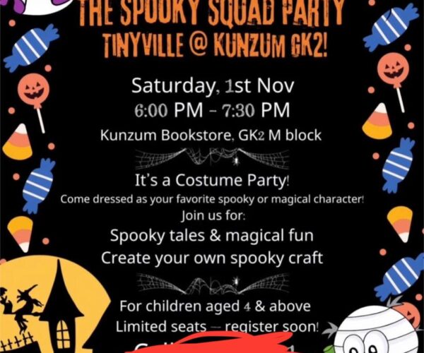 Tinyville – Halloween Events for Kids in GK 2 South Delhi