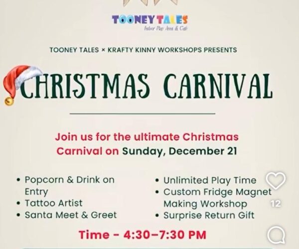Tooney Tales Christmas Carnival for Kids in Jaypee Greens Noida