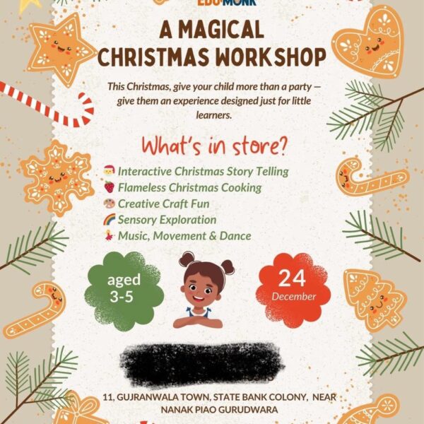 Edu Monk Christmas Carnival for Kids in Gujrawala Town North Delhi