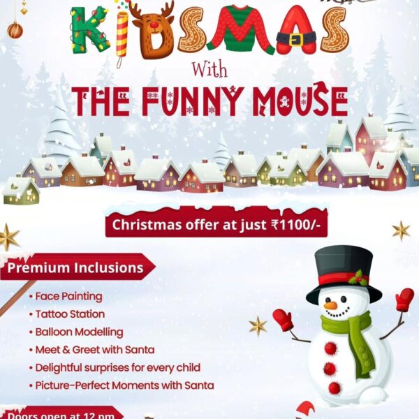Funny Mouse Christmas Carnival for Kids in DLF Phase 3 Sector 24 Gurgaon