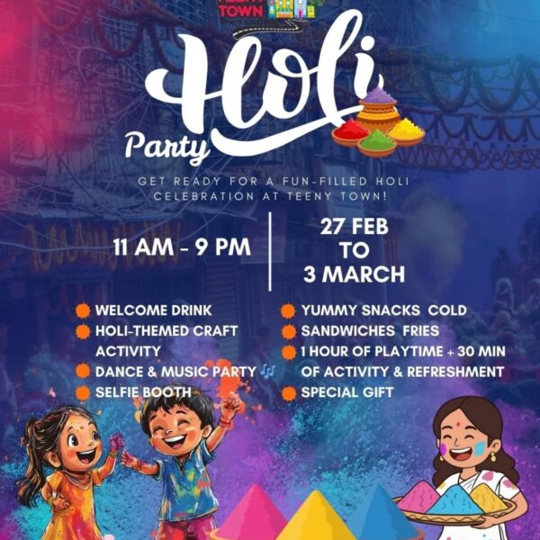 Teeny Town - Holi Celebration Events for Kids in Surya Niketan Anand Vihar East Delhi