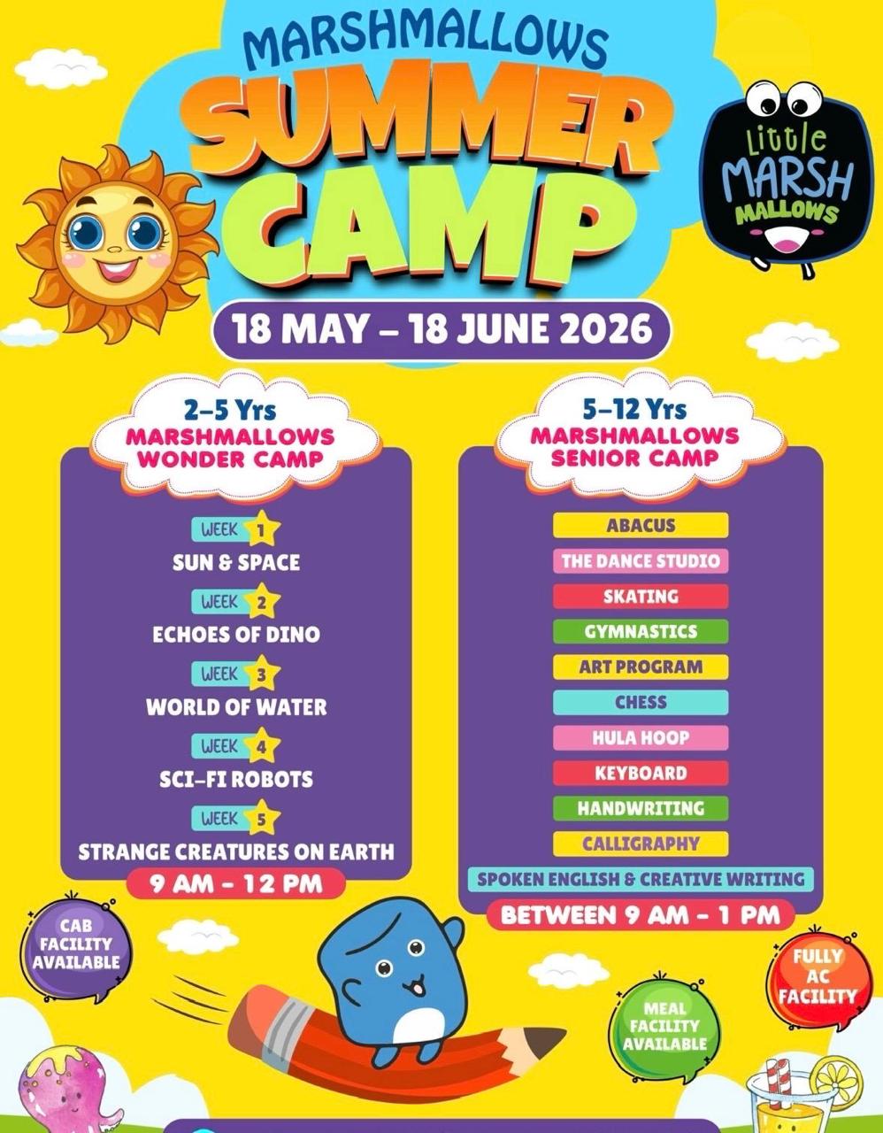 Marshmallows summer camp in Kamla Nagar North Delhi