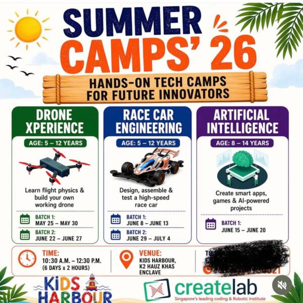 Kids Harbour Summer Camp in Hauzkhas South Delhi