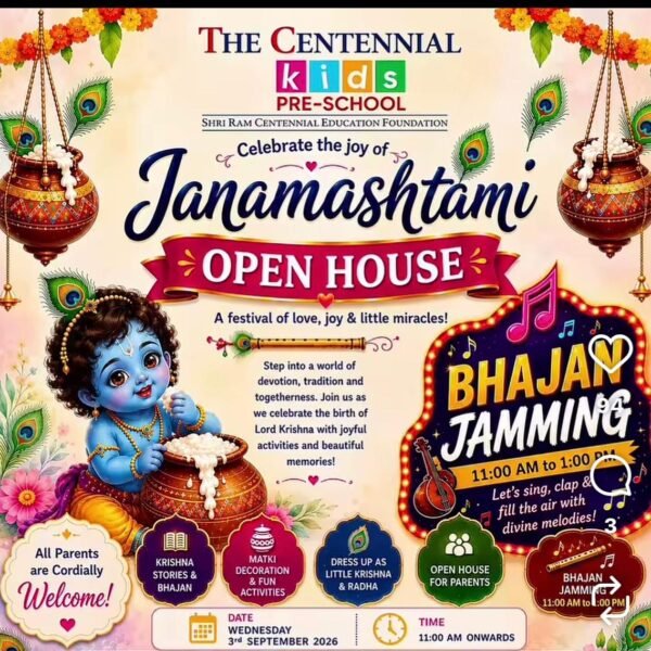The Centennial Kids Janamasthami Work SHop for Kids in Janakpuri West Delhi