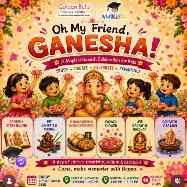 Aw Kidz Ganesh Chaturthi Workshopfor kids in Ashok Vihar North Delhi