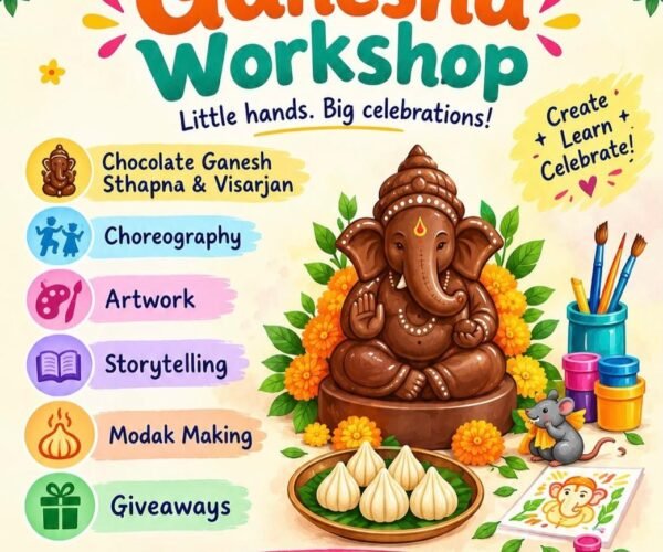 Chronicles Room Ganesh Chaturthi Workshopfor kids in Kamla Nagar North Delhi