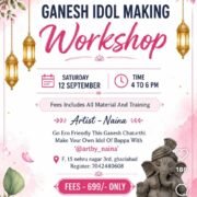 Artist Naina Ganesh Chaturthi Workshopfor kids in Nehru Nagar Ghaziabad