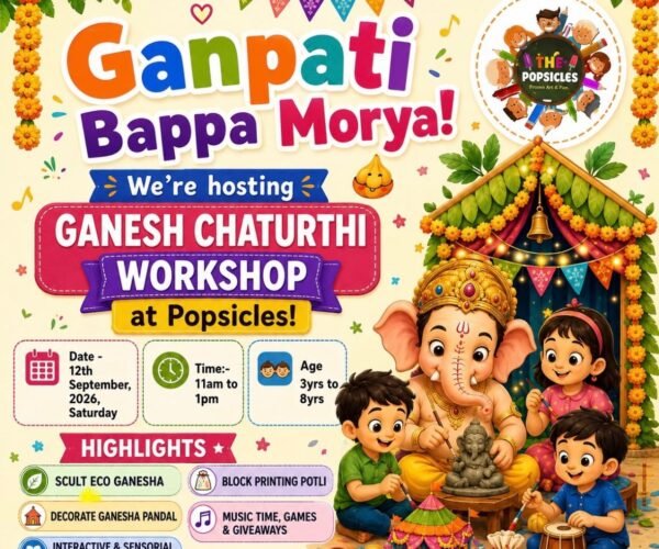 The Popsicles Ganesh Chaturthi Workshop for kids in Punjabi Bagh West Delhi