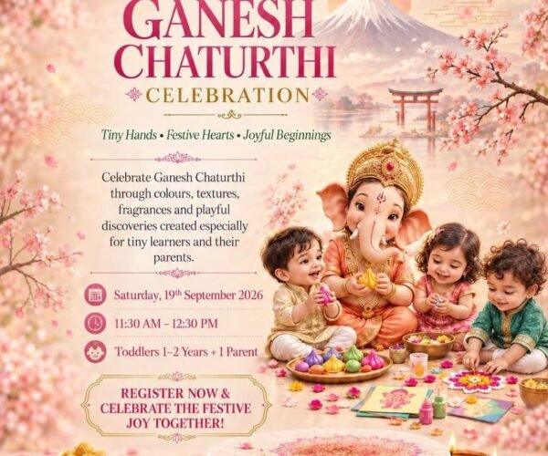 Fuji Infinity International Pre school Ganesh Chaturthi Workshop for kids in Sector 62 Gurgaon