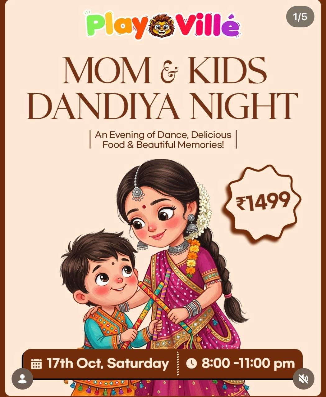 Dandiya for Moms and kids in Model town North Delhi
