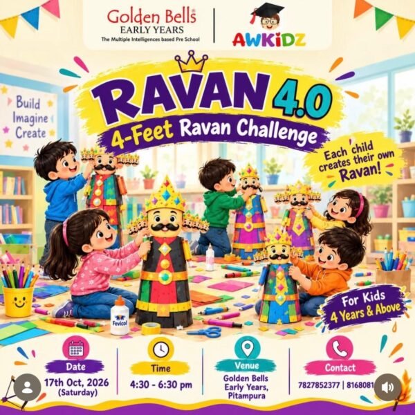 AWKIDZ Dussehra Workshop for kids in Pitampura North Delhi