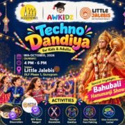 Techno Dandiya for Kids and Adults in DLF Phase 1 Gurgaon