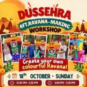 Hangin – Dussehra Ravan making workshop for kids in Model Town North Delhi